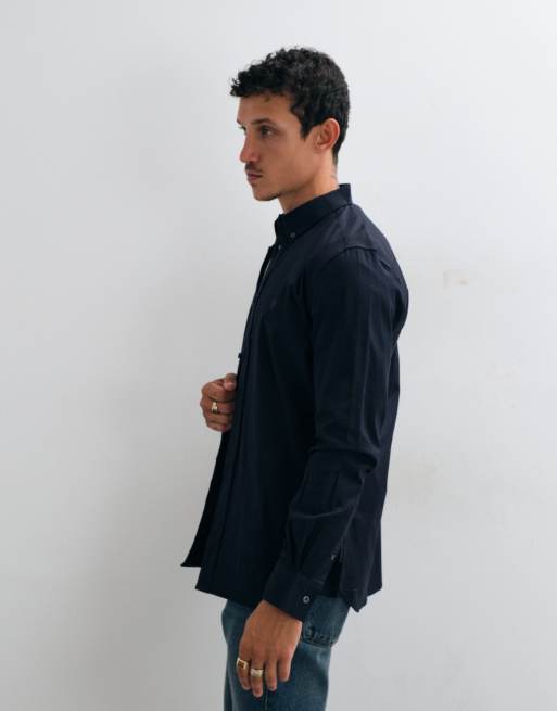 French Connection long sleeve oxford shirt in navy, 2 of 5