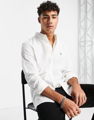French Connection long sleeve oxford shirt in white - ASOS Price Checker