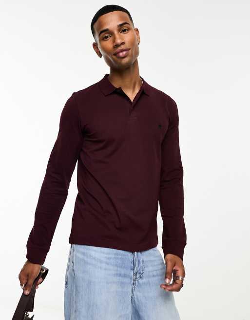 Long sleeve polo shirts outlet for men with pocket