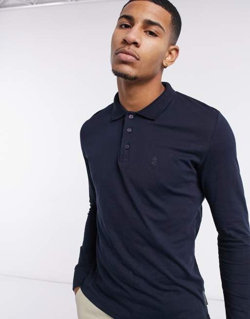 French connection deals long sleeve polo