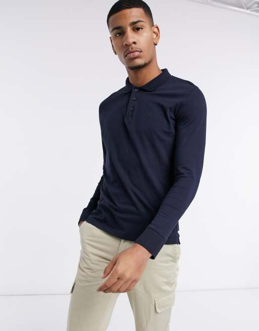 French connection shop long sleeve polo