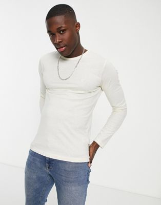 French Connection long sleeve top in off white