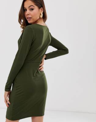 french connection green dress