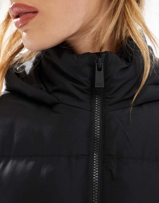 French connection hooded quilted coat on sale