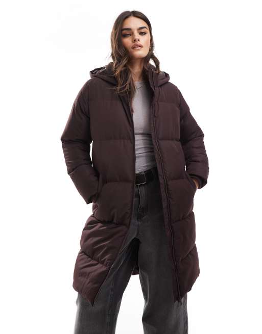 French connection hooded quilted coat sale