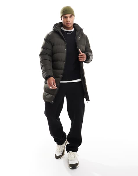 French Connection – Longline-Steppjacke in Khaki - view 1