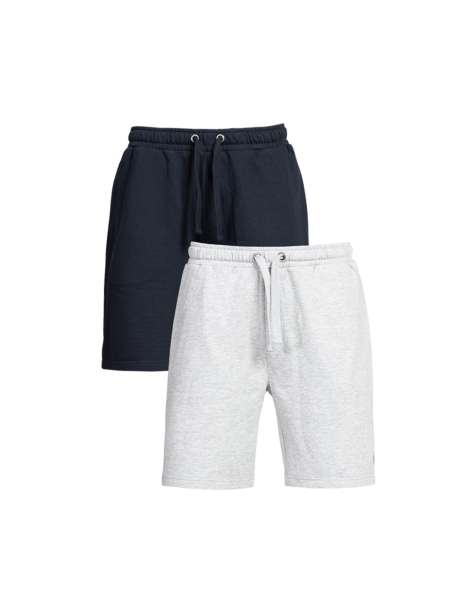 French Connection - Lot de 2 shorts en jersey de coton mélangé - Bleu marine - view 1