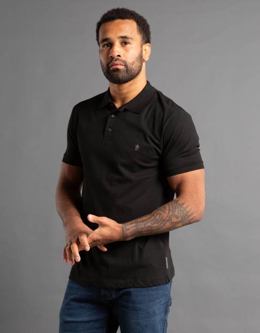 French Connection - Lot de 3 polos à manches courtes en coton - Noir, 2 de 4