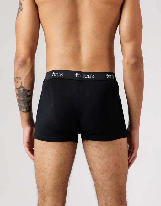 French Connection - Lot de 7 boxers en coton stretch à logo fcuk - Noir, 4 de 4
