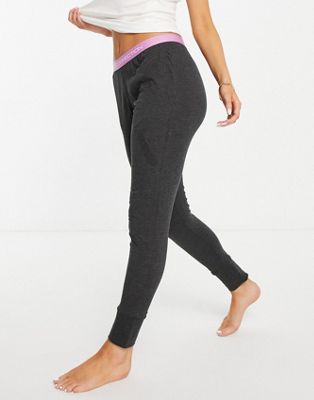 French Connection lounge bottoms in charcoal and violet