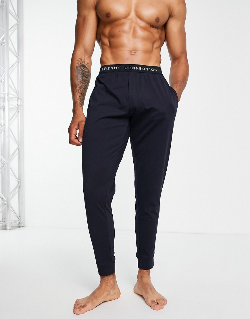 French Connection lounge pants in marine blue