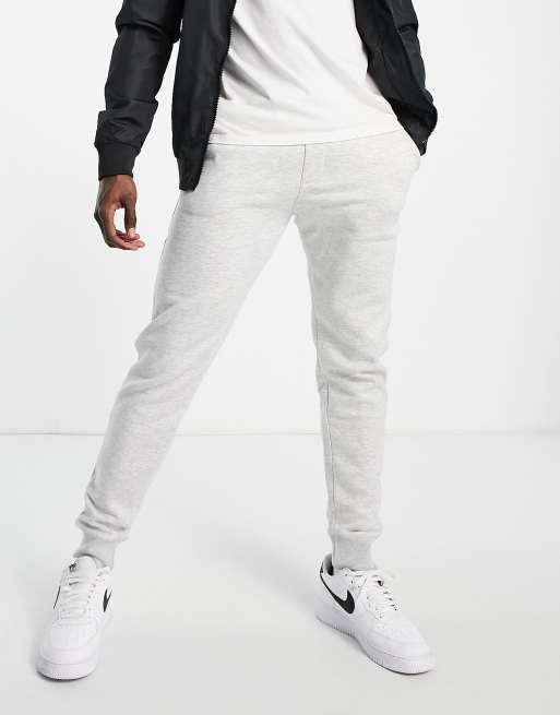 French Connection - Lysegrå joggingbukser i slim fit