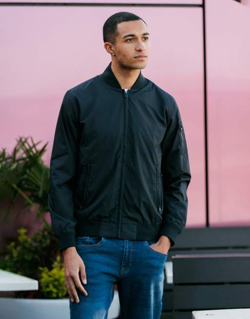 French Connection – MA1 – Bomberjacke aus Funktionsstoff in Marineblau, 4 von 4