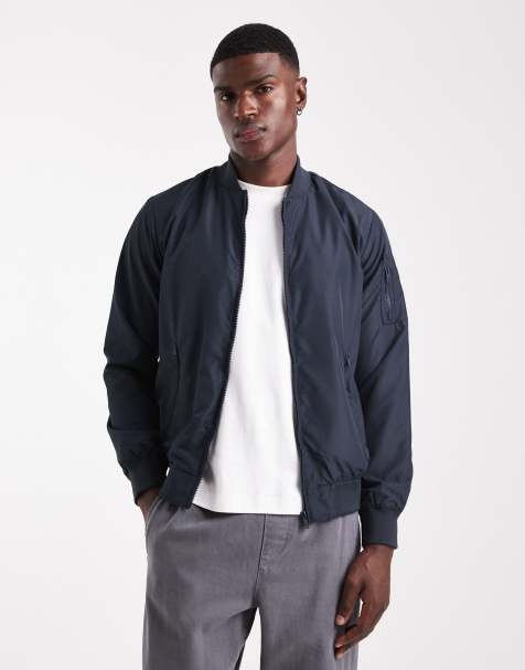 French Connection Ma1 technical bomber jacket in navy - view 1