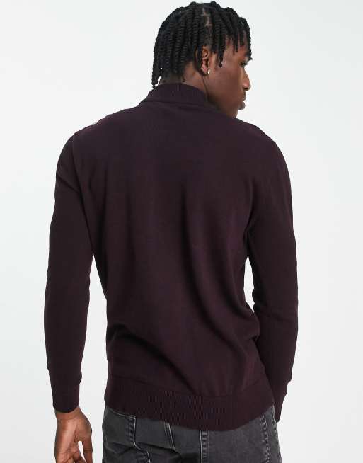 French Connection - Maglione con collo alto color chateux