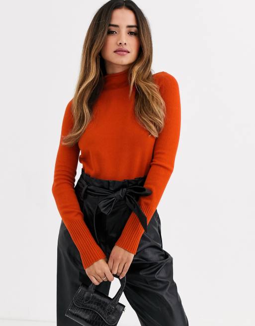 French Connection - Maglione lavorato con collo alto