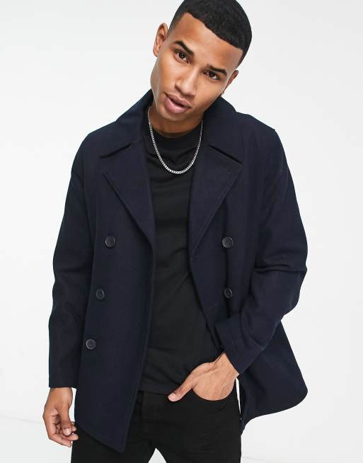 French Connection - Marineblå peacoat