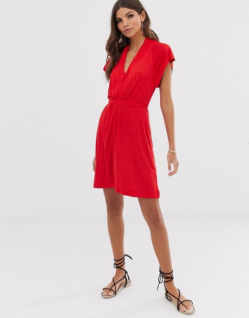 French Connection Meadow jersey drape dress | ASOS