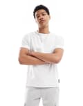 [French Connection Mens] French Connection micro ottoman t-shirt in white Chest 34 WHITE