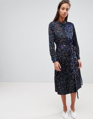 french connection black floral dress