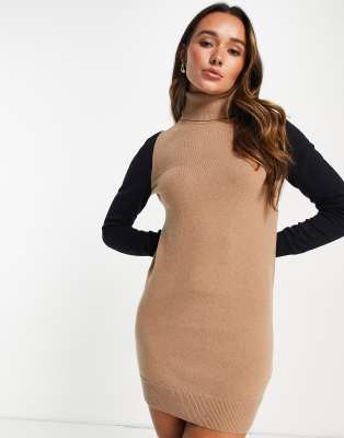 knitted mini jumper dress