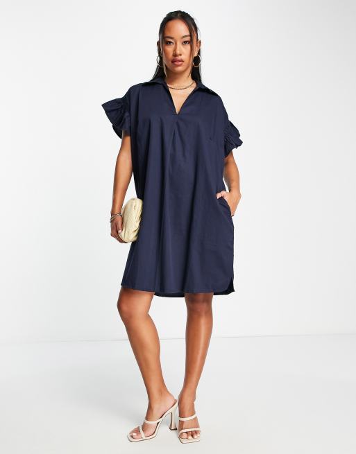 French connection 2025 navy blue dress