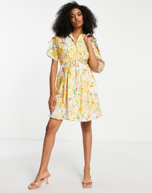 Floral shirt dresses sale