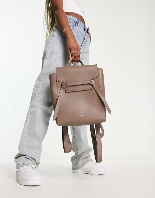 French Connection minimal backpack in grey | ASOS