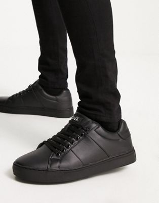 French Connection minimal trainers in black
