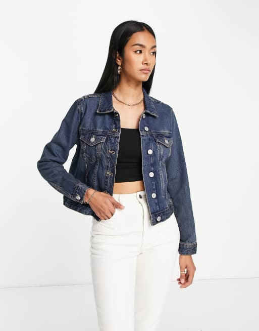 Ladies indigo denim jacket discount