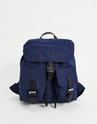 French Connection missy backpack in navy and black ASOS