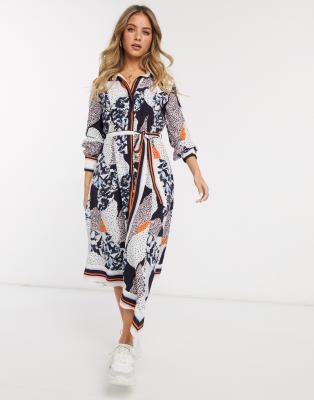 french connection midi shirt dress