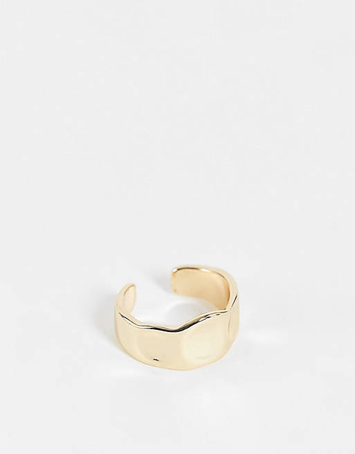 French connection molten ring in gold