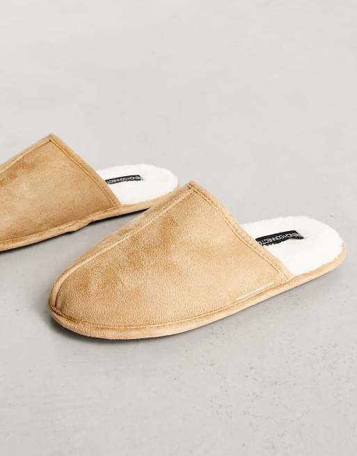 Mens slippers hot sale without fur