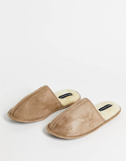 French Connection mule slipper in beige