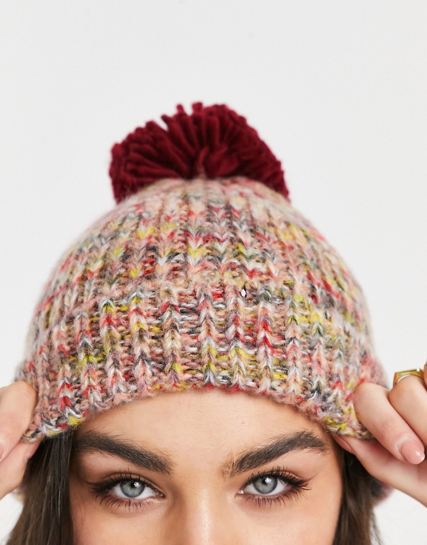 French Connection Multi Color Knit Beanie