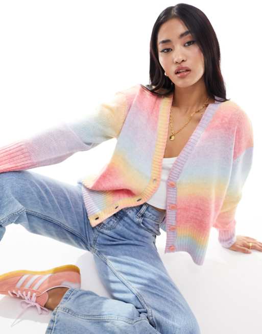 French Connection multicolored cardigan in ombre
