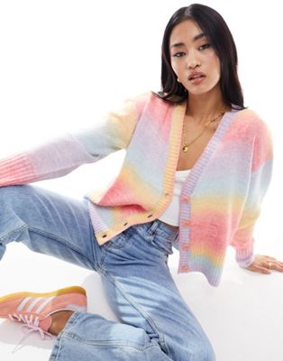 French Connection multicoloured cardigan in ombre - ASOS Price Checker