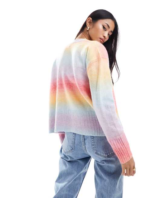 French Connection multicoloured cardigan in ombre ASOS