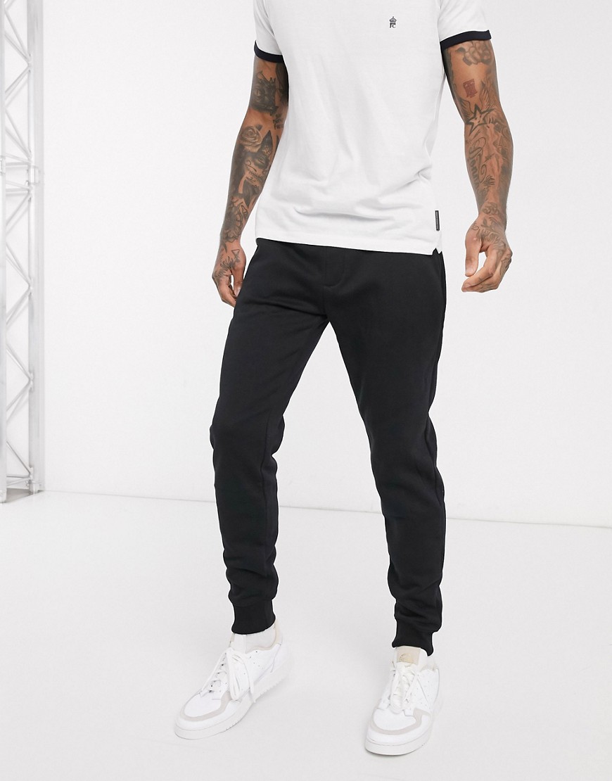 French Connection - Musthaves - Slim-fit joggingbroek in zwart
