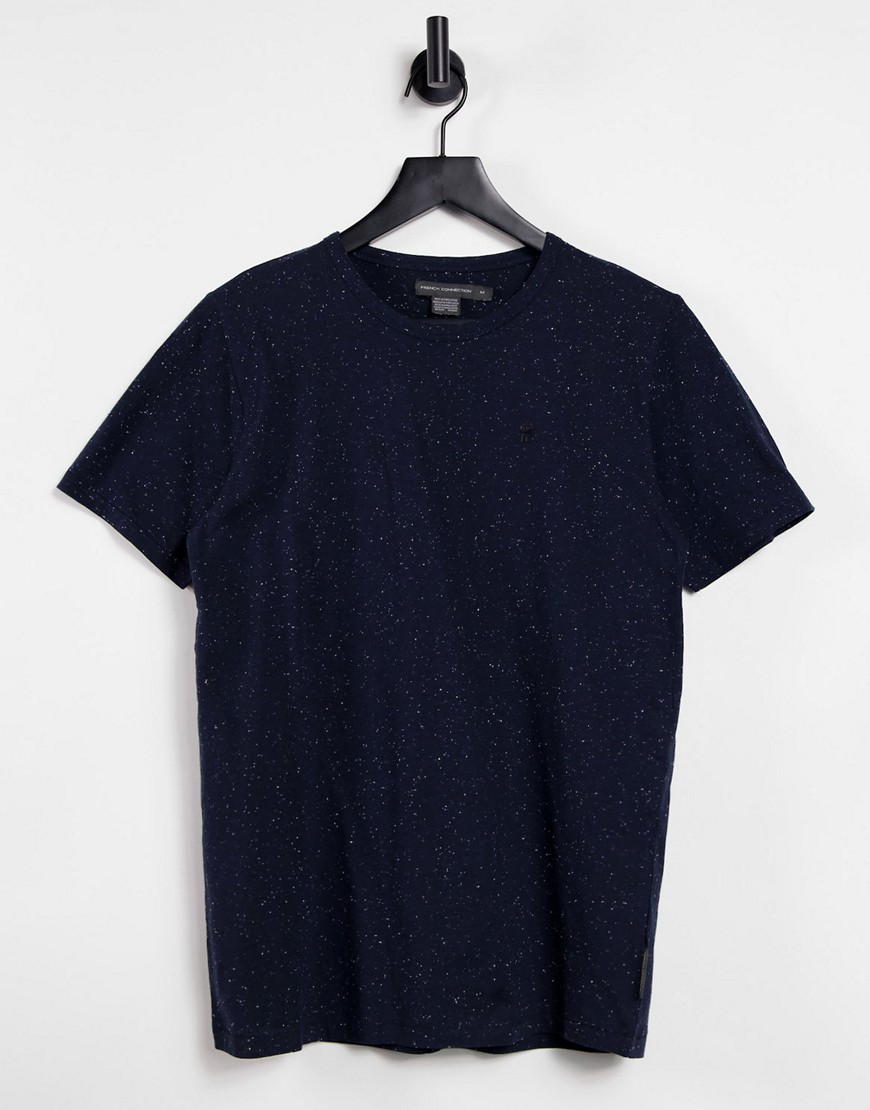 French Connection Nep T-shirt In Navy-blues