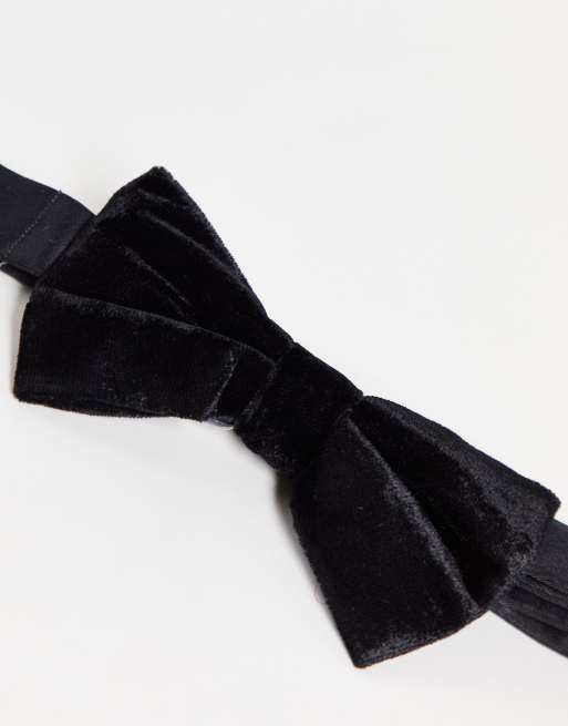 French Connection - Nœud papillon en velours - Noir, 4 de 4