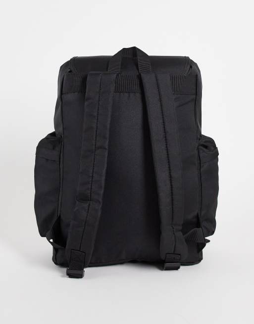 French Connection nylon utility backpack in black