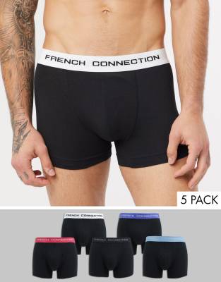 French Connection 5 Pack Boxers-multi