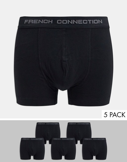 French connection organic cotton 5 pack boxers