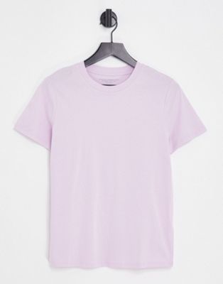 French Connection cotton jersey t-shirt in purple   - LILAC