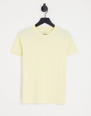 French Connection jersey t-shirt in yellow