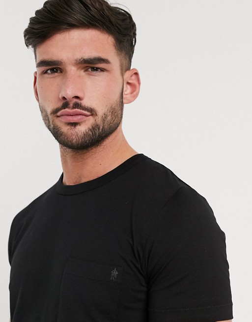 French Connection cotton t-shirt - BLACK