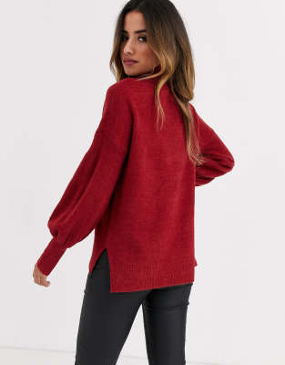 Orla flossy balloon sleeve jumper sale