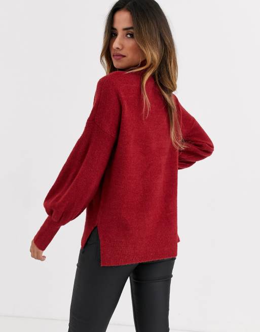 Orla flossy balloon sleeve on sale jumper